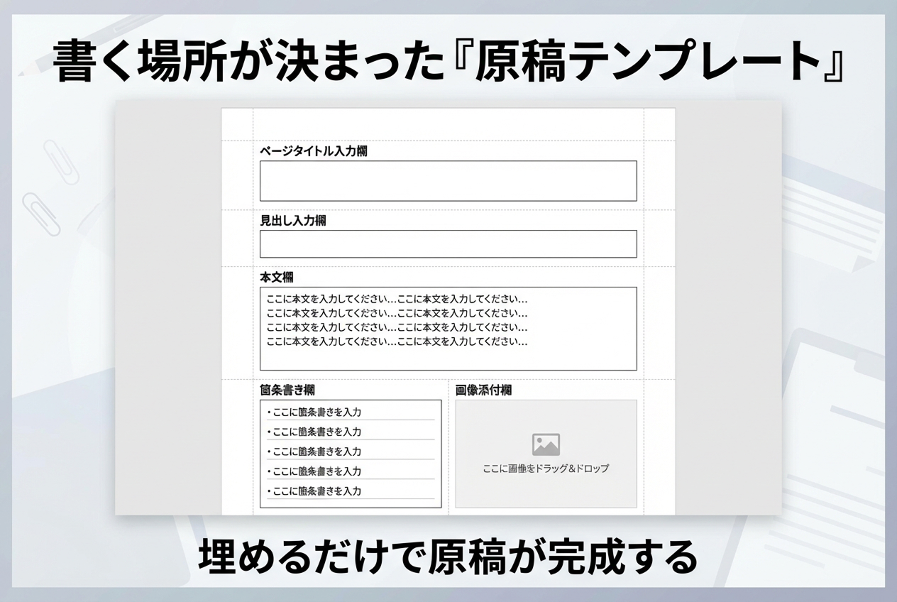 原稿作成用テンプレート(Word)の構成イメージ