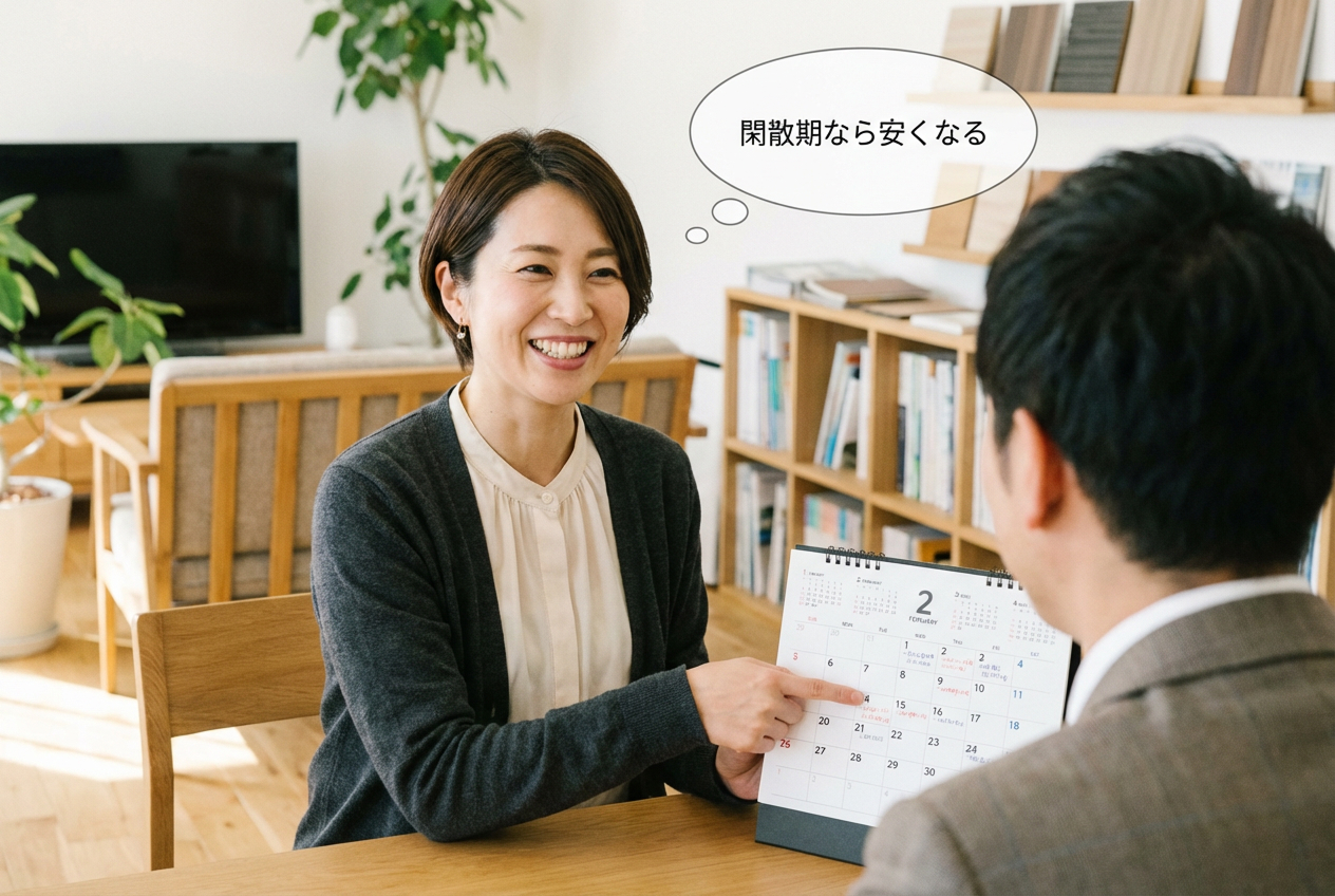 お断り価格のサイン