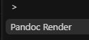 Pandoc Renderの実行