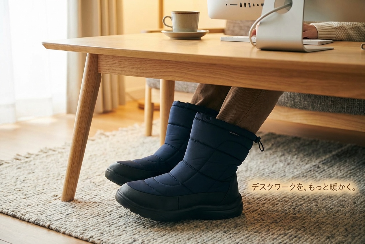 デスク下での使用シーン